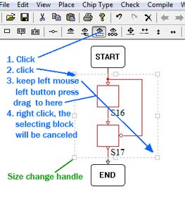 Selecting block