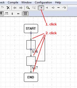 Place flow direction symbol